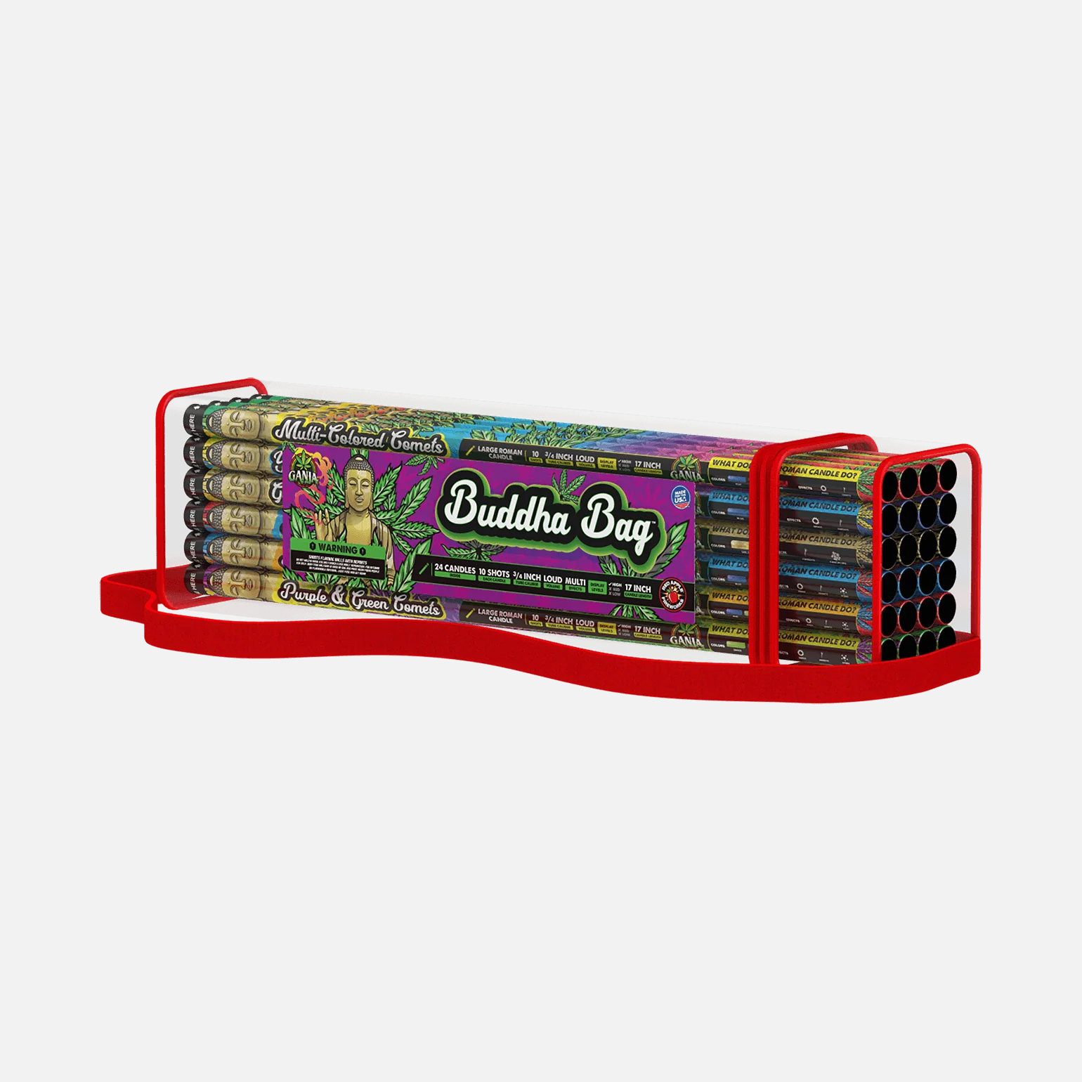 Buddha® Bag 10 Shots Standard Roman Candles - Image 5