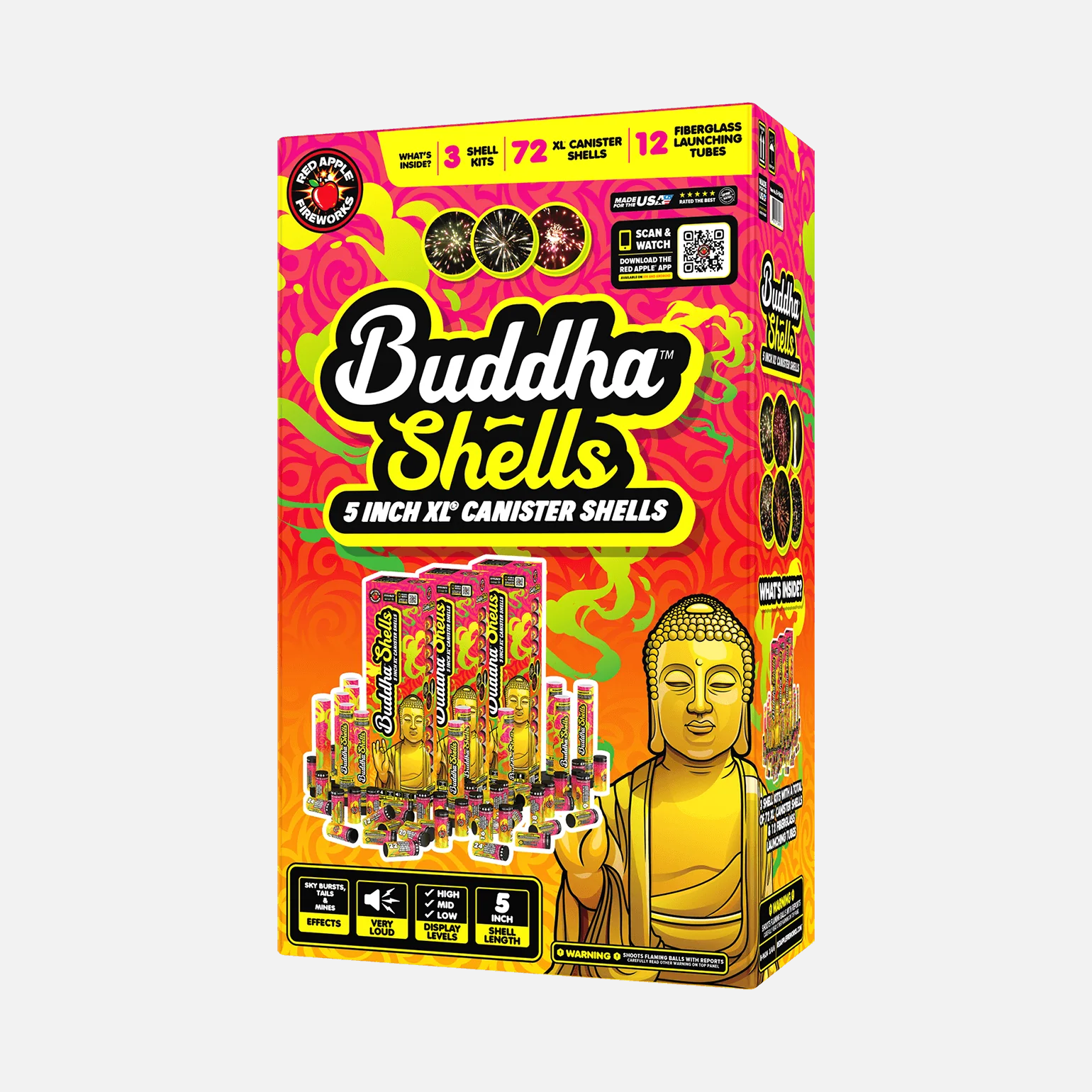 Buddha® Shells 24 Shot 5" XL® Canister Shells