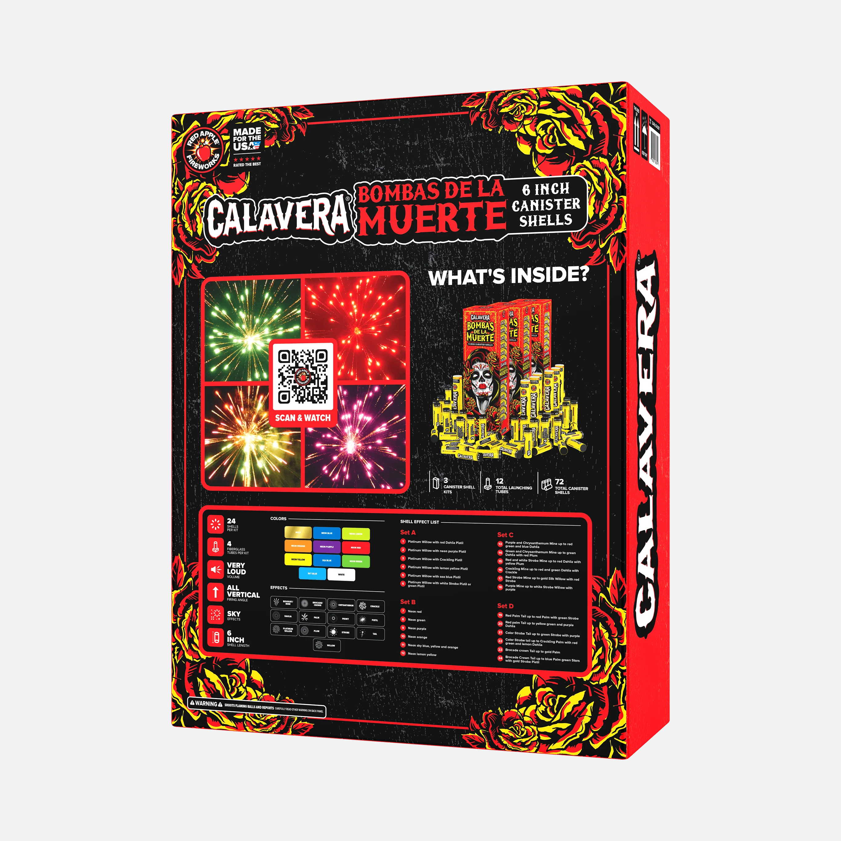 Calavera® Bombas De La Muerte™ 6 Inch Canister Shells - Image 3