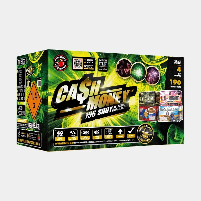 Cash Money™ 196 Shots XL® Aerial Finale Set® by Brothers - Image 3