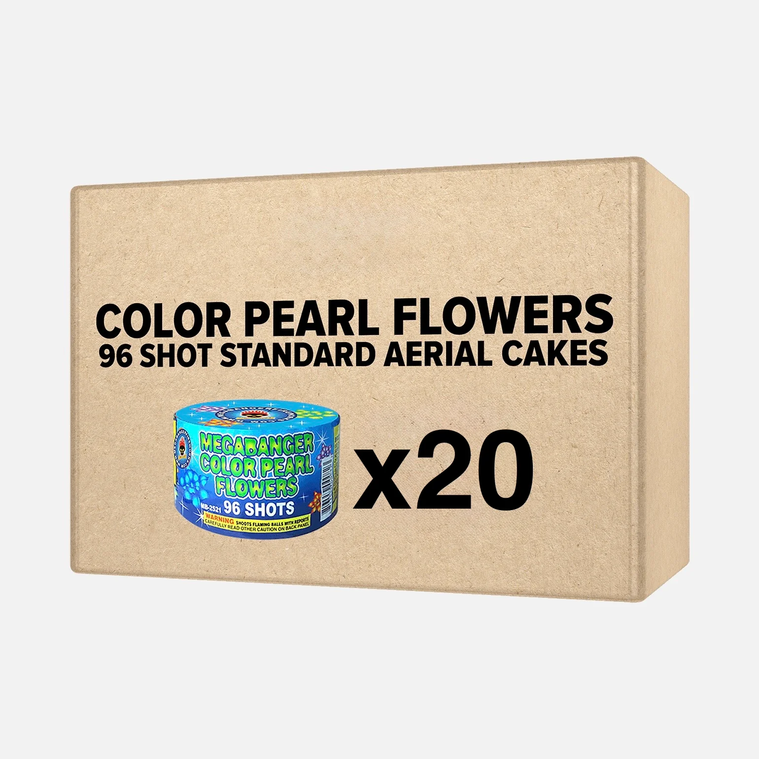 Color Pearl 96 Shot Standard Aerial Cakes