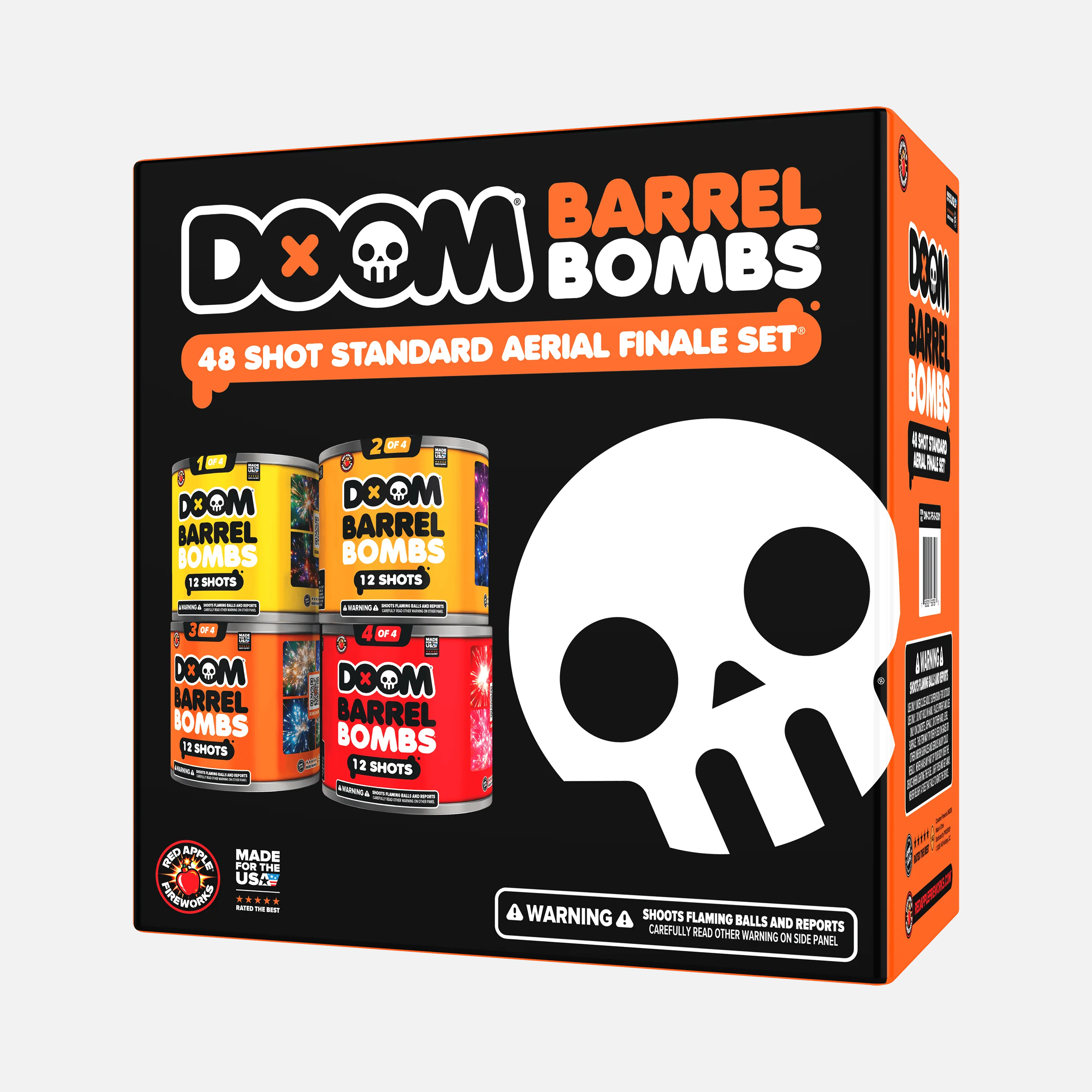 DOOM® Barrel Bombs® 48 Shot Standard Aerial Finale Sets®  - Image 3