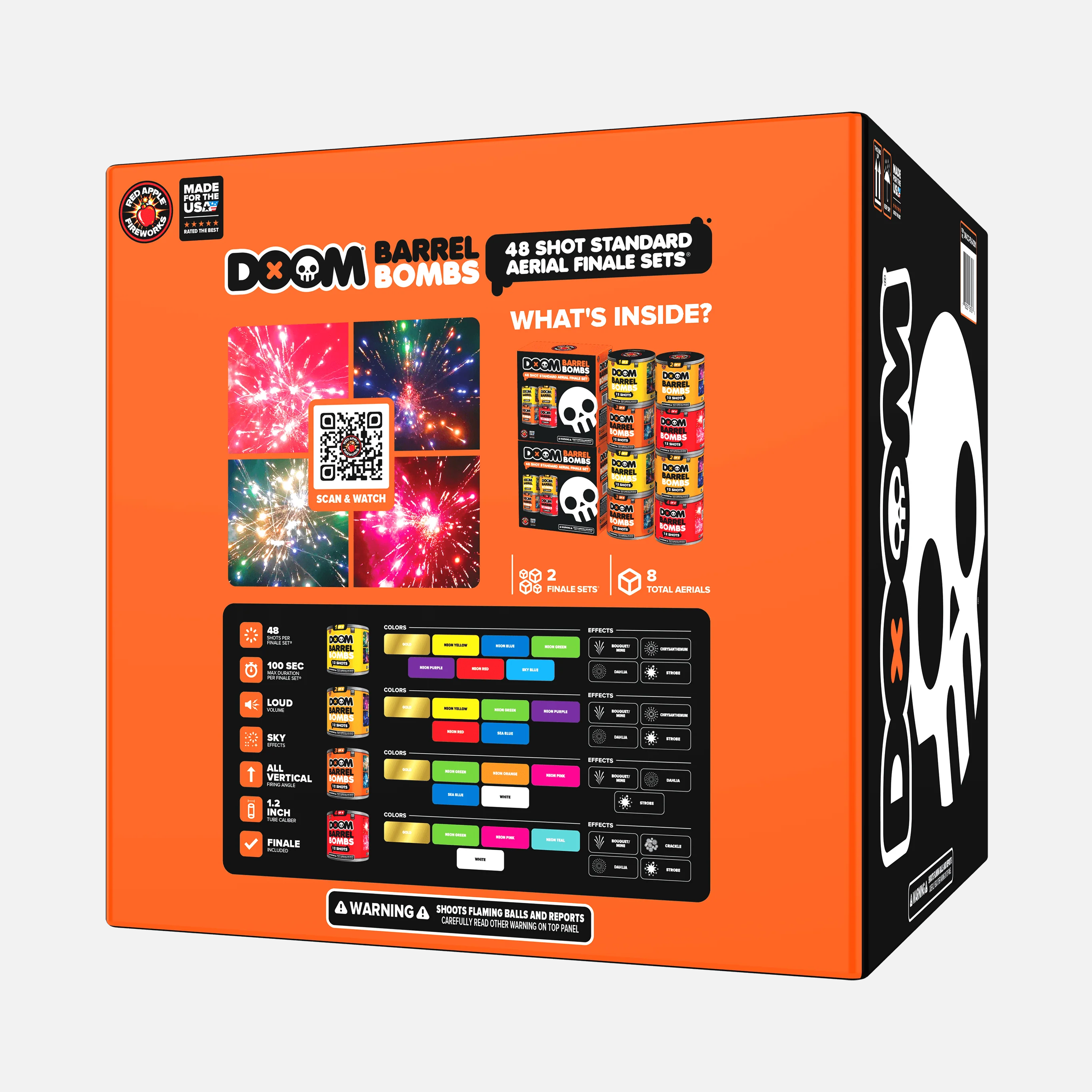 DOOM® Barrel Bombs® 48 Shot Standard Aerial Finale Sets®  - Image 6