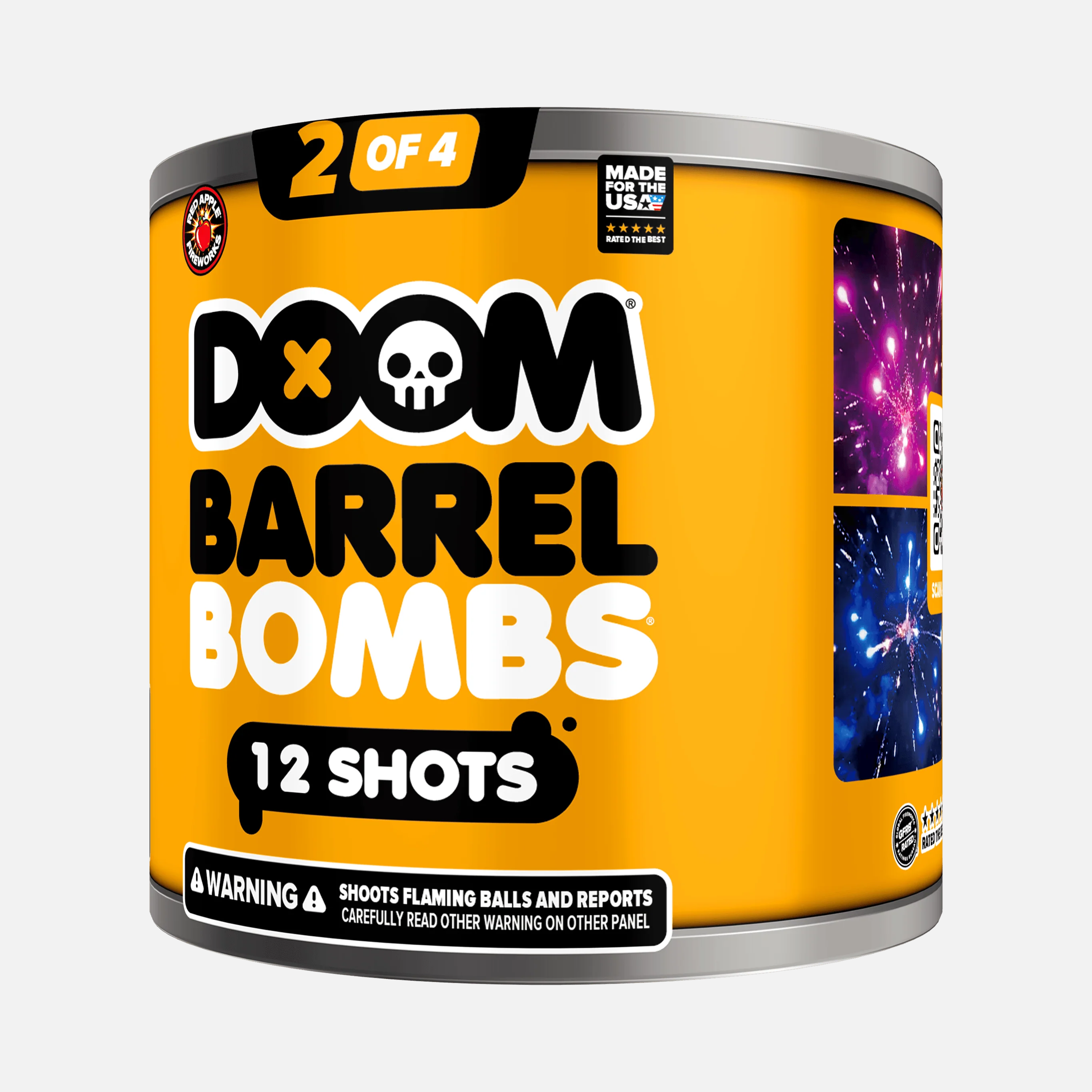 DOOM® Barrel Bombs® 48 Shot Standard Aerial Finale Sets®  - Image 7