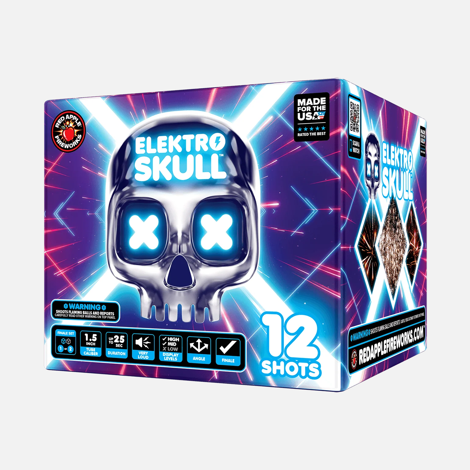 Electro Skull™ 24 Shot XL® Aerial Finale Set® - Image 6