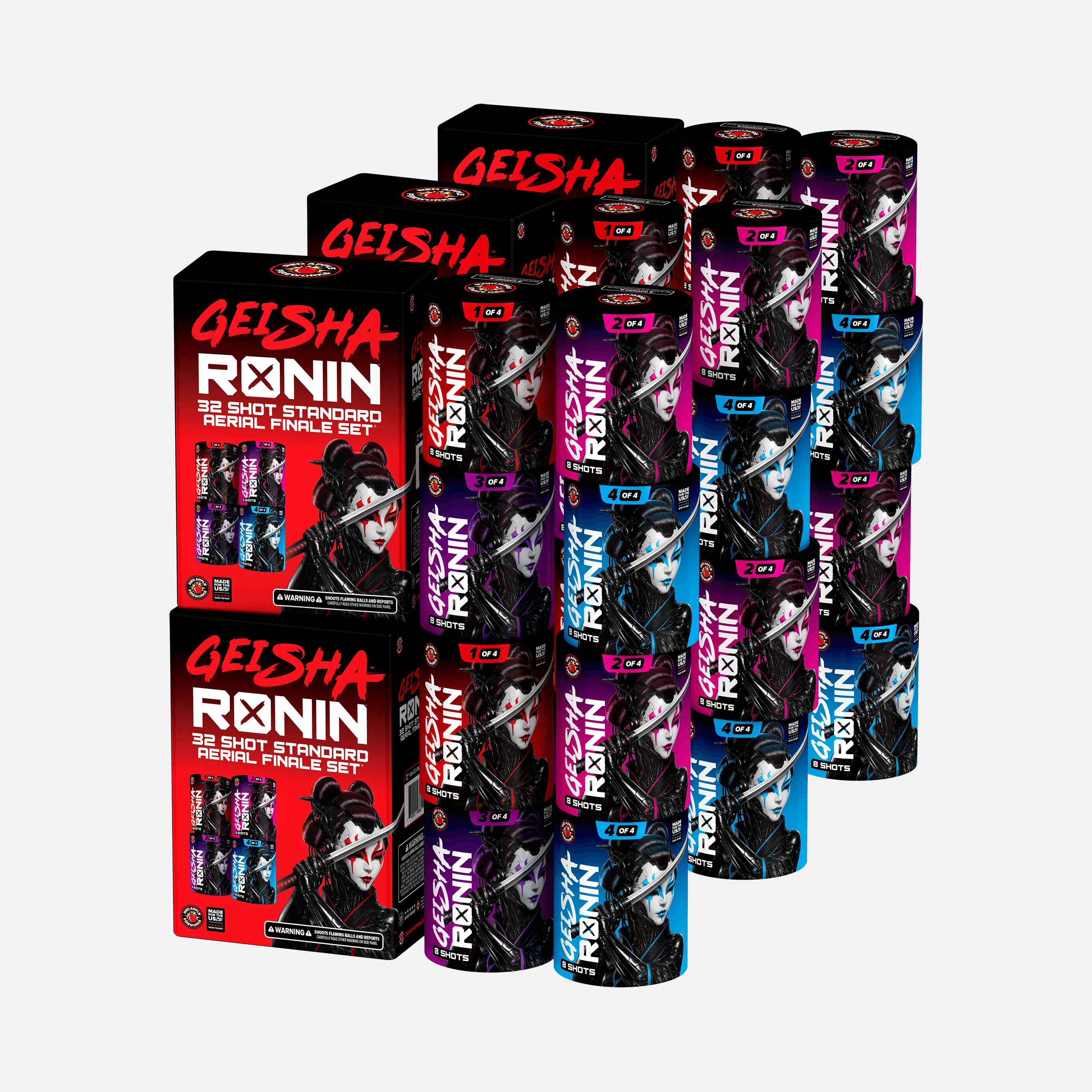 Geisha® 32 Shot Standard Aerial Finale Sets - Image 4