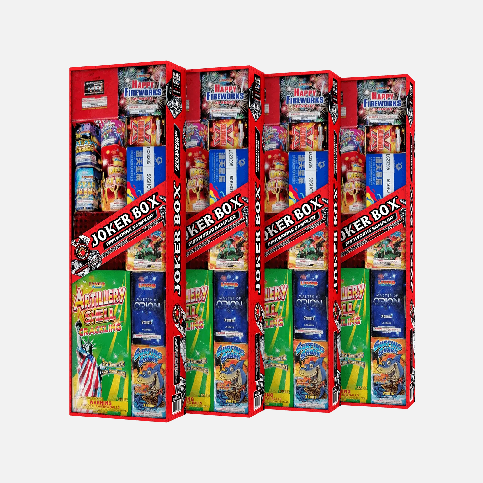 Joker™ Box 370 Shot Fireworks Samplers™ - Image 4
