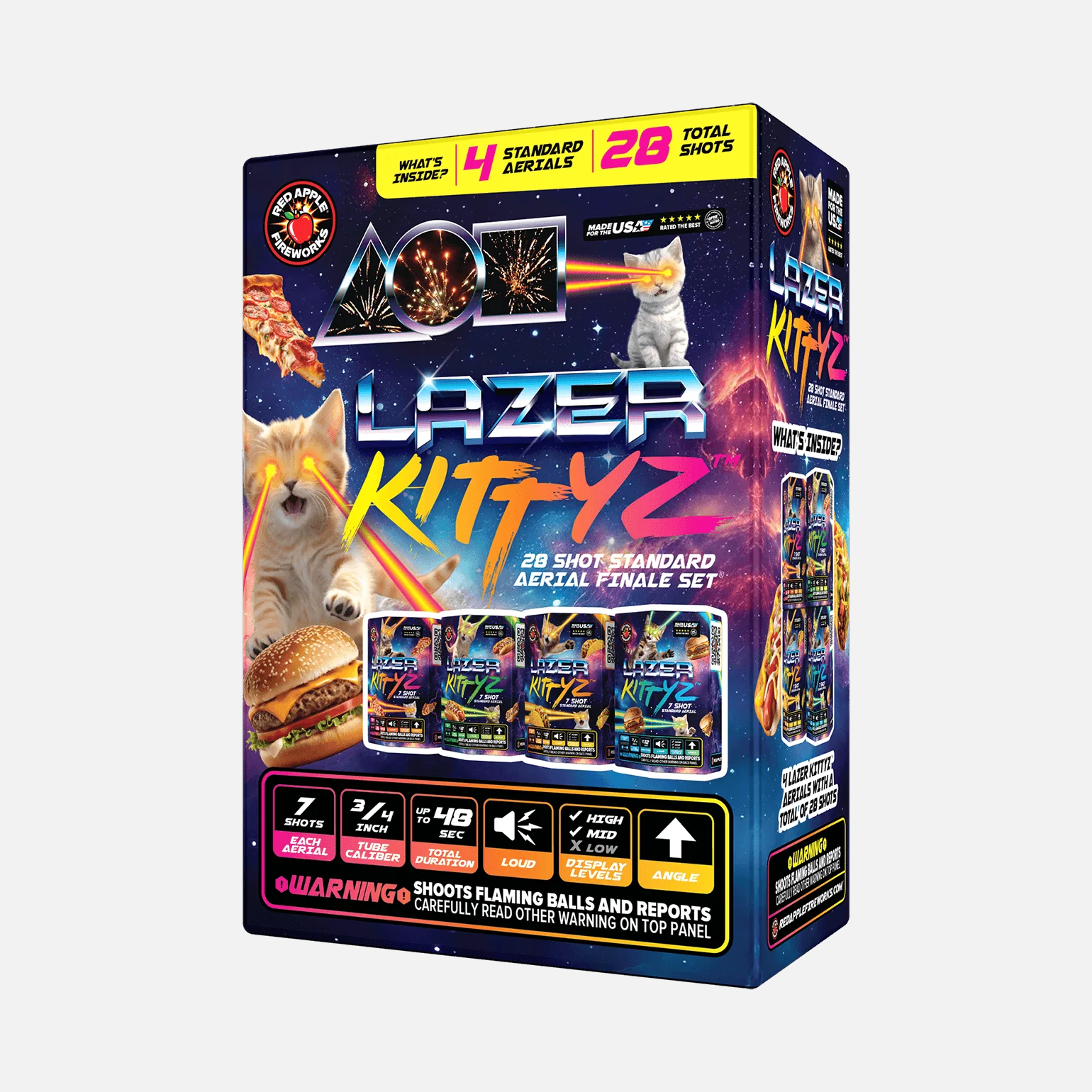 Lazer Kittyz™ 28 Shot Standard Aerial Finale Sets® - Image 5
