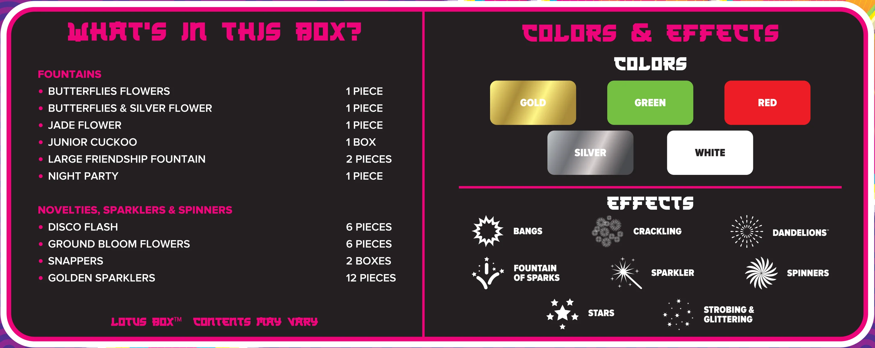 Lotus Box™ Fireworks Samplers® - Image 6