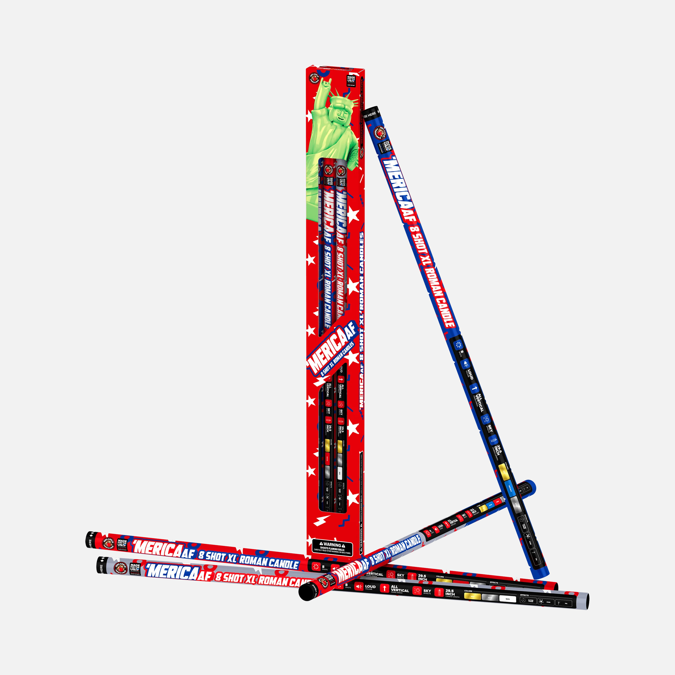 'MERICA AF™ 8 SHOT XL® ROMAN CANDLES - Image 4