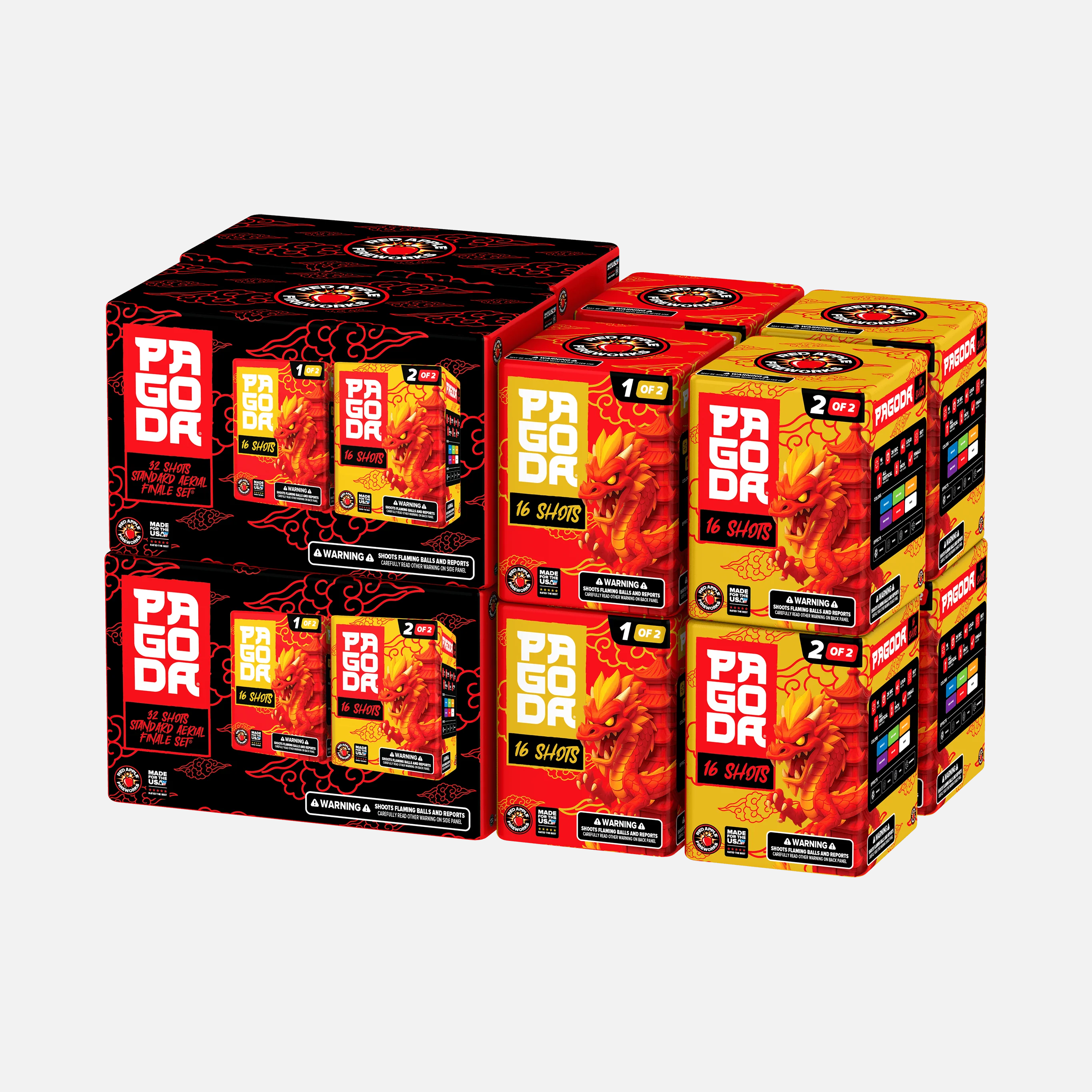 Pagoda® 32 Shots Standard Aerial Finale Sets® - Image 6
