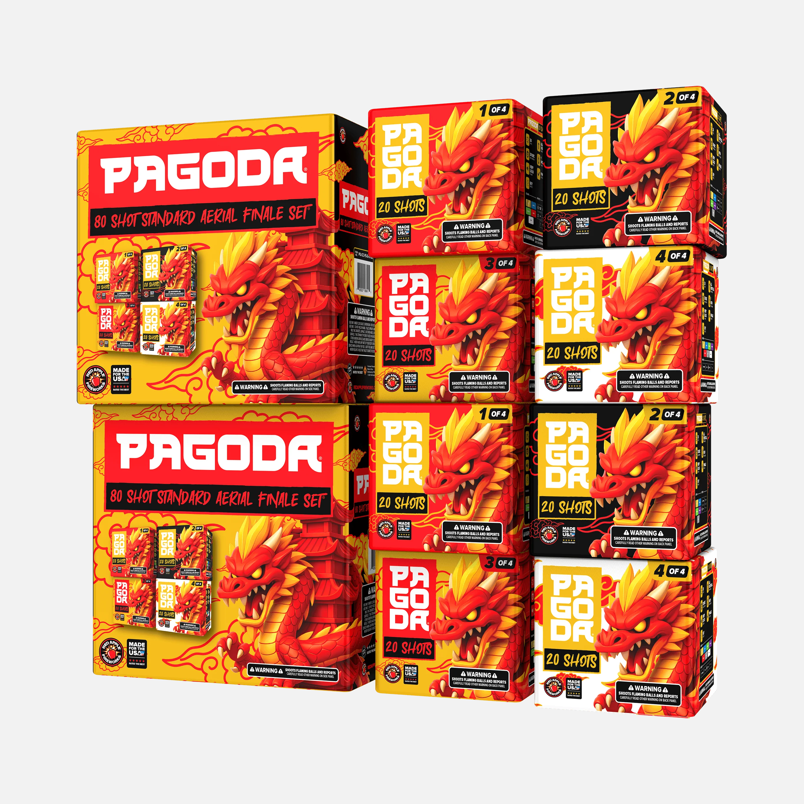 PAGODA® 80 Shot Standard Aerial Finale Sets® - Image 5