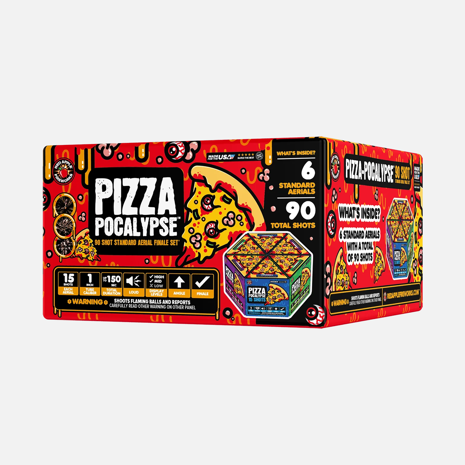 Pizza-Pocalypse™ 90 Shot Standard Aerial Finale Sets® - Image 4