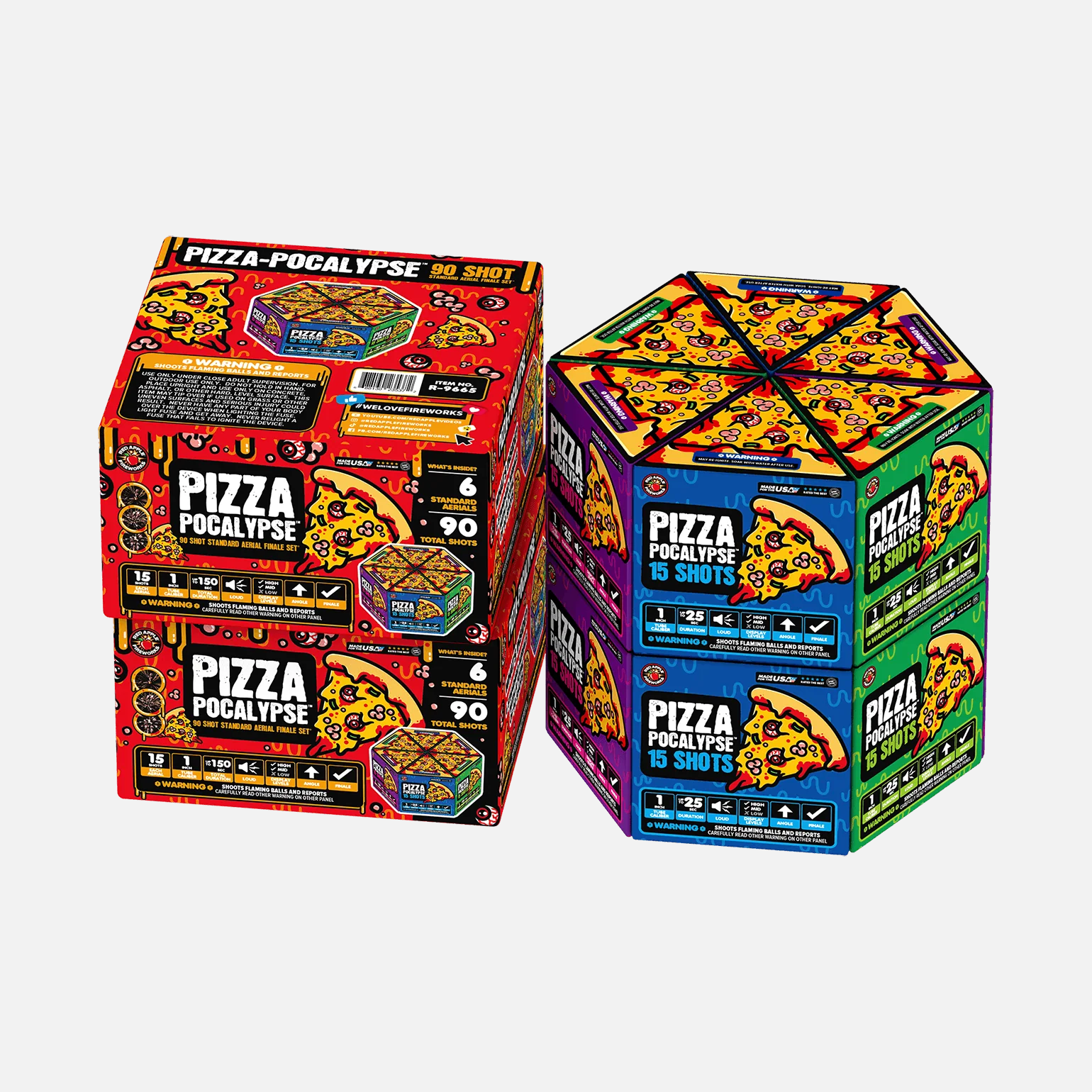 Pizza-Pocalypse™ 90 Shot Standard Aerial Finale Sets® - Image 5