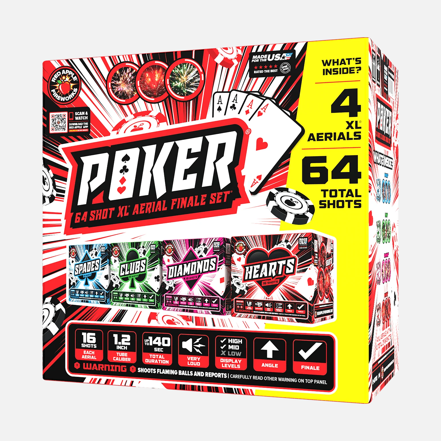 Poker® 64 Shots XL® Aerial Finale Set®