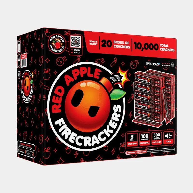 Red Apple® Bombs 100 Strip Flash Crackers - Image 3