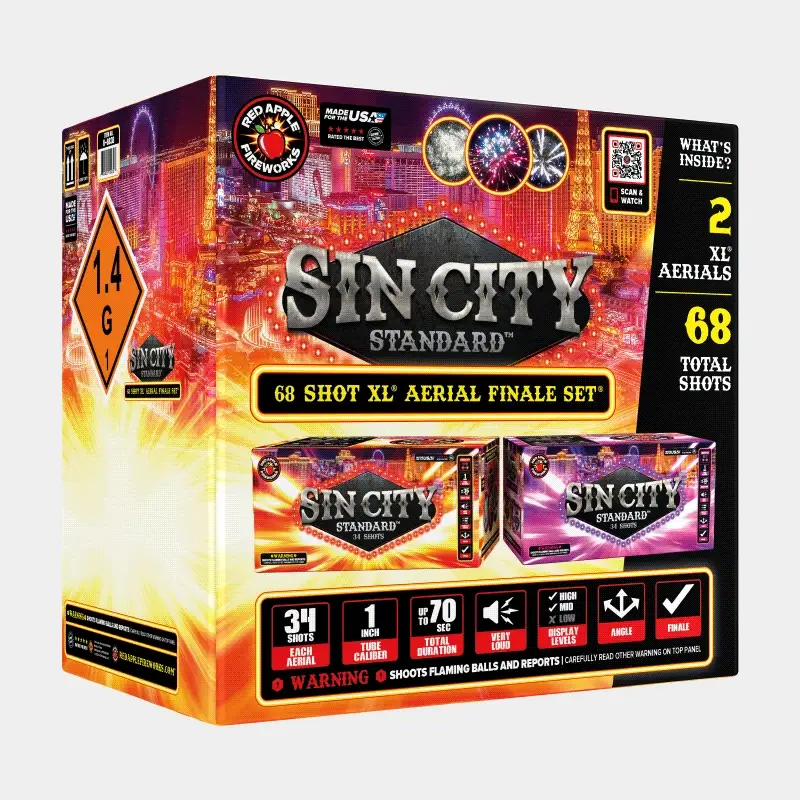 Sin City Standard™ 68 Shots XL® Aerial Finale Set® - Image 3