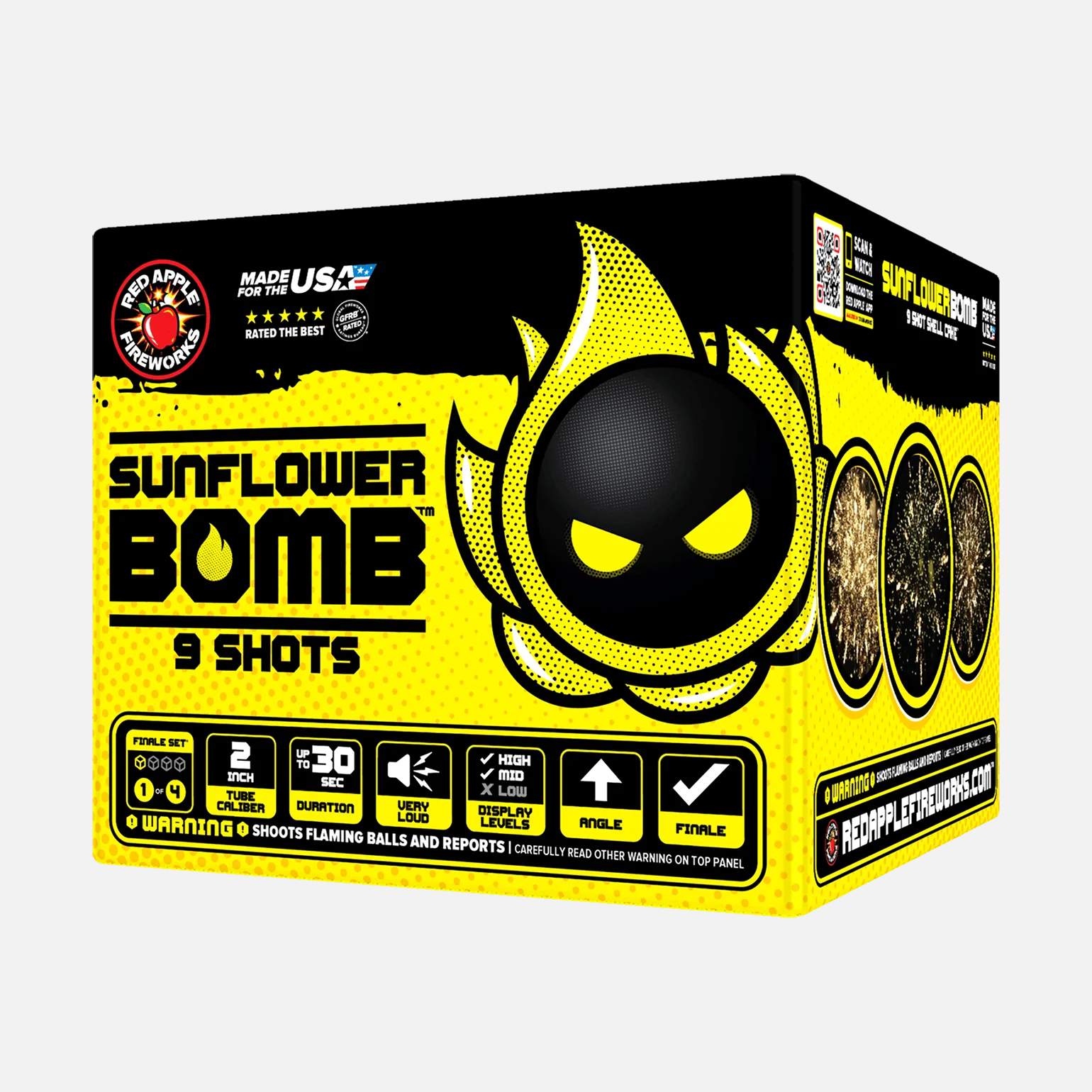 Sunflower Bomb™ 36-Shots Shell Cake Finale Set® - Image 5