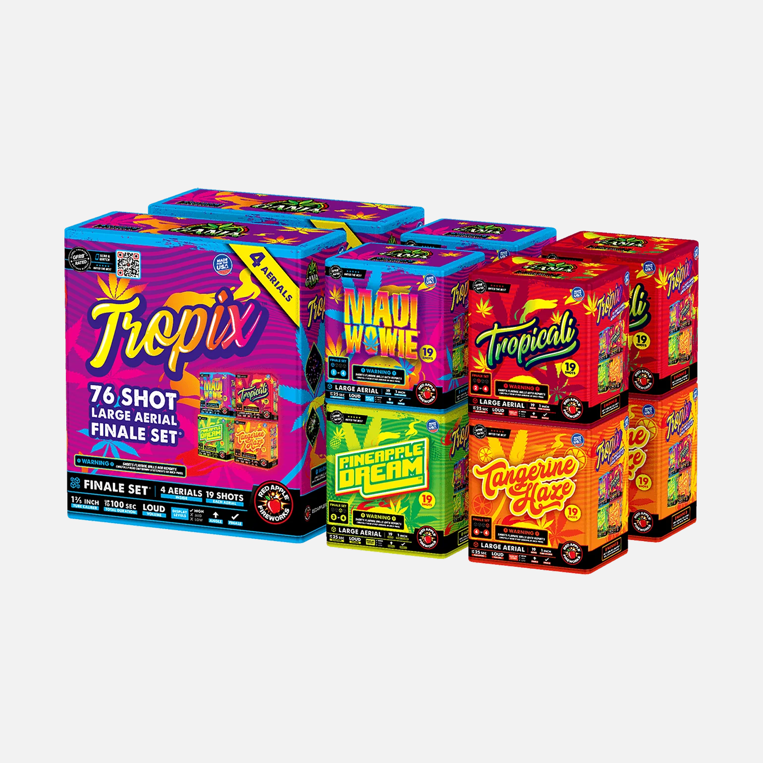 Tropix™ 76-Shots Standard Aerial Finale Set® - Image 4
