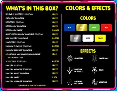 Unicorn® Box Fireworks Samplers™ - Image 7